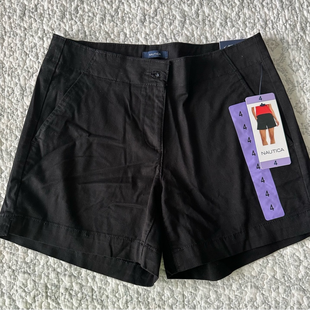Nautica Women's Black Bermuda Shorts
